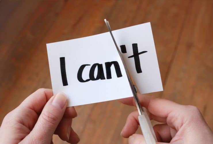 being confident