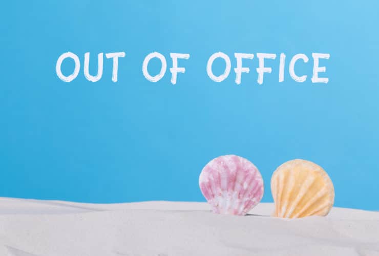 out of office message