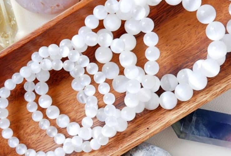 selenite crystal bracelet