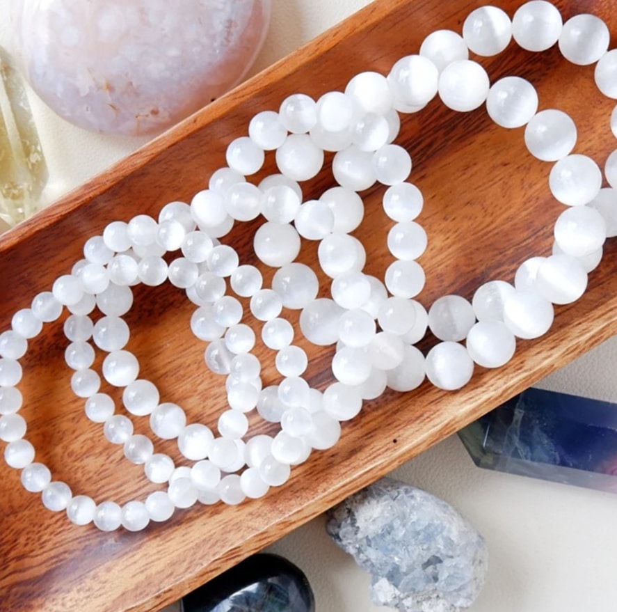 selenite crystal bracelet