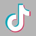 tiktok logo red white blue
