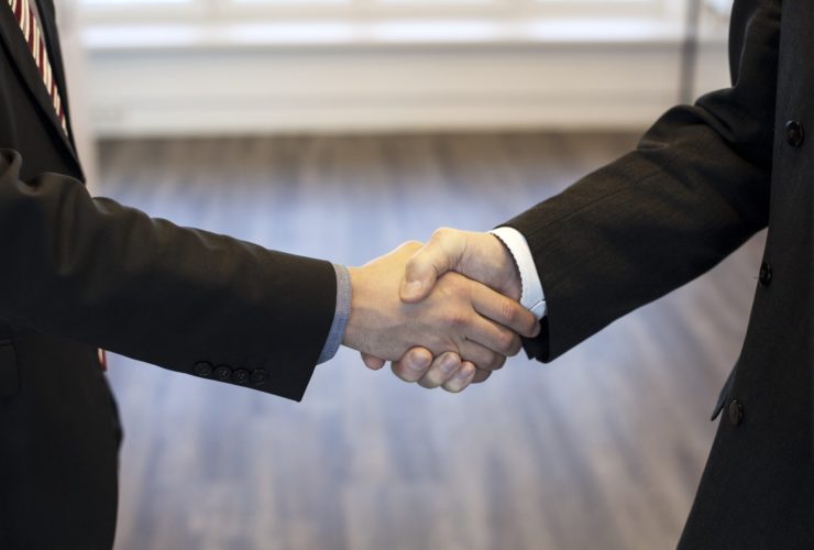 two man shaking hands